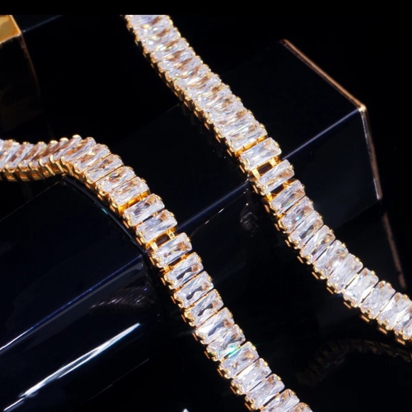 🎁 The Larynah Lab Diamond Tennis Necklace - Picture 8 of 14